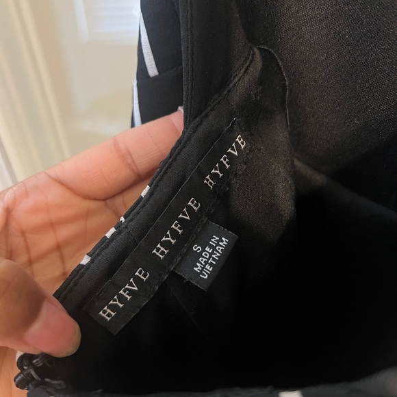 HYFVE Black and White Striped Halter Wide-Leg Jumpsuit - Picture 8 of 8